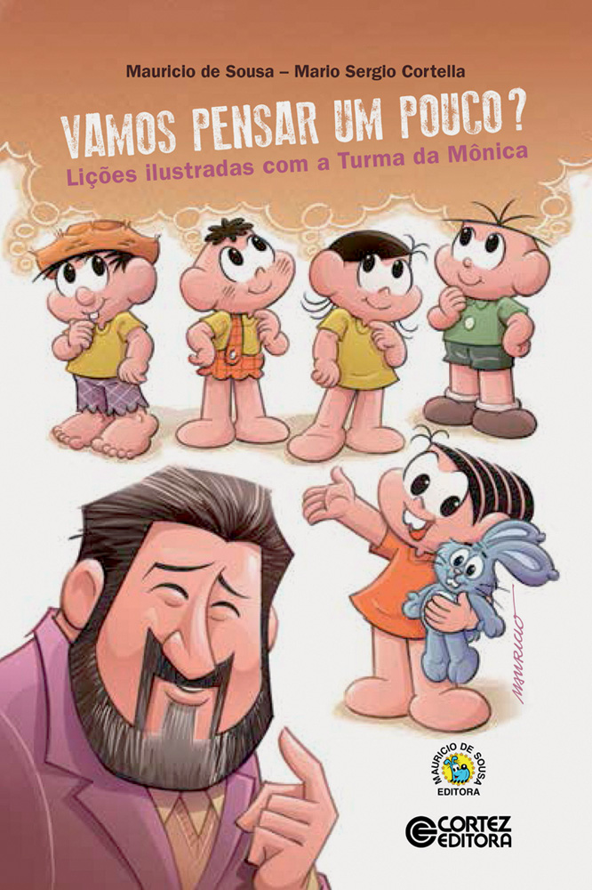 turma da monica Vamos pensar um pouco livro