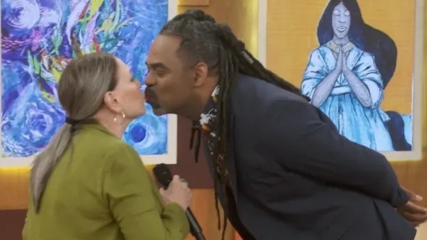 Selinho entre Susana Vieira e Manoel Soares no 'Encontro'