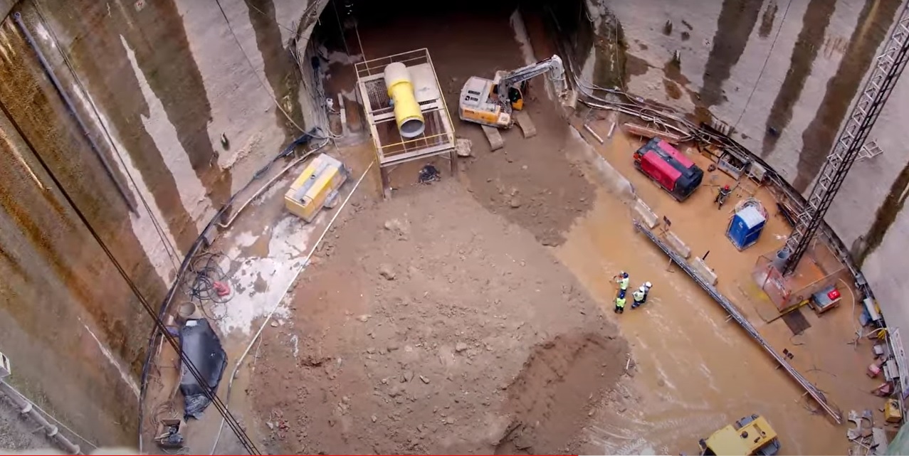 Obras da expansão da Linha 2 - Verde do Metrô