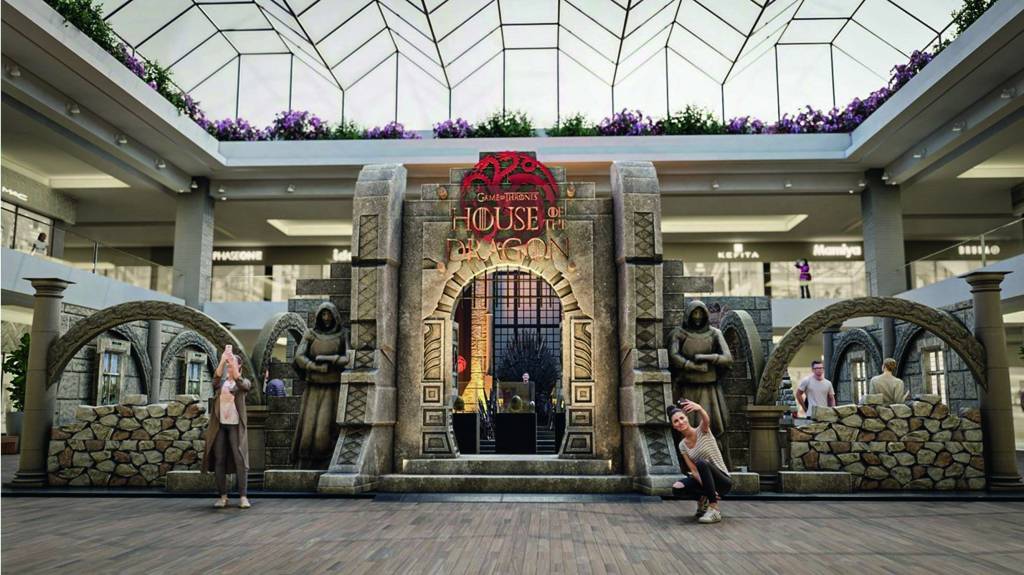 Shopping recebe exposição inédita de ‘House of the Dragon’