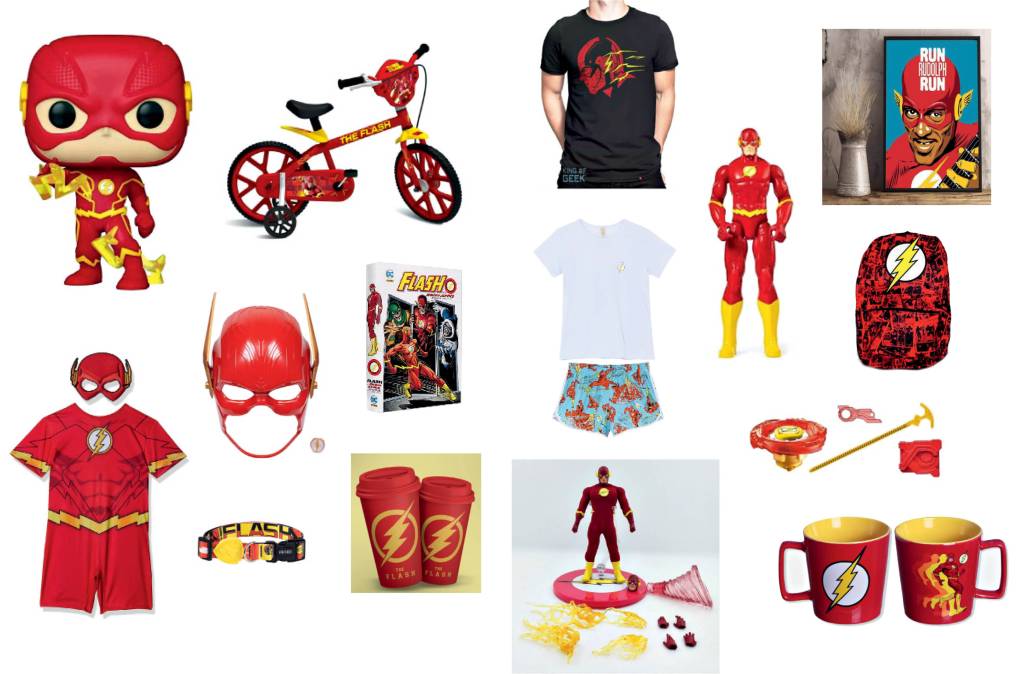 boneco camiseta brinquedo the flash