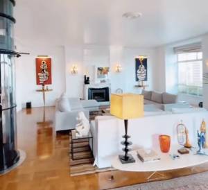 Apartamento Jô Soares Sala com sofás de luminárias