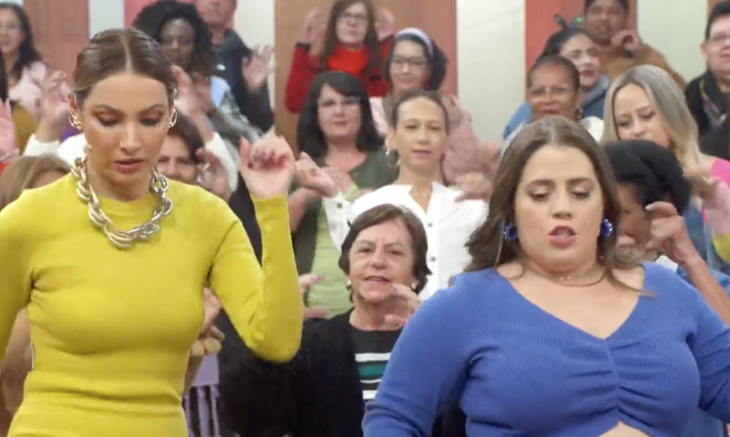 Tati Machado ensina coreografia de funk no ‘Encontro’ e internet reage