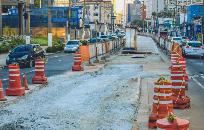 Restrição: obra só pode ocupar duas faixas