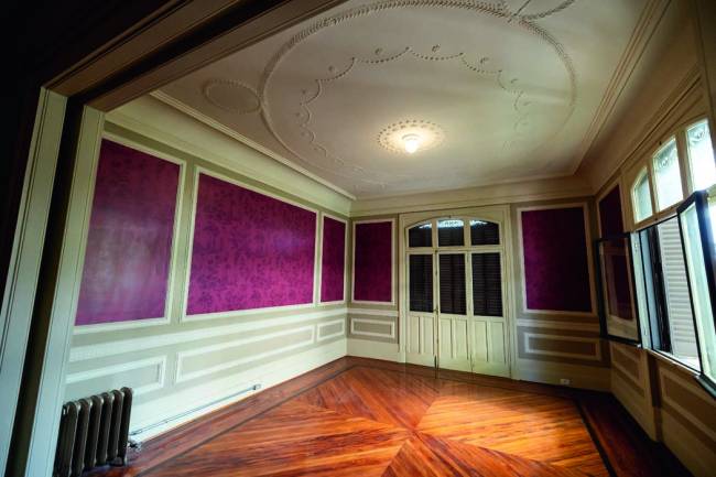 20230918_VejaS_Casa das Rosas-207.jpg Quarto no primeiro andar da Casa das Rosas, que vai virar 'auditório' para eventos.