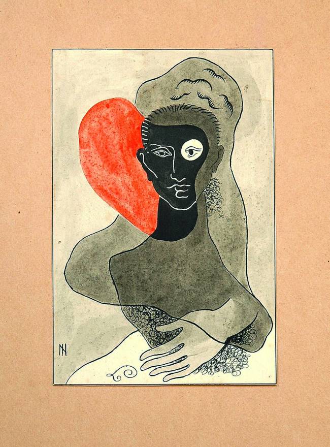 MENOR crédito Alexandre Dornelas_Divulgação.jpg a pintura mostra uma figura humana como se estivesse recebendo um abraço