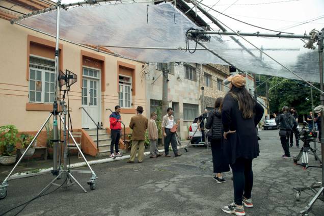 Filmagem do longa-metragem 'Saudosa Maloca': cenas na Vila Maria Zélia, na Zona Leste Filmagem do longa-metragem 'Saudosa Maloca': cenas na Vila Maria Zélia, na Zona Leste