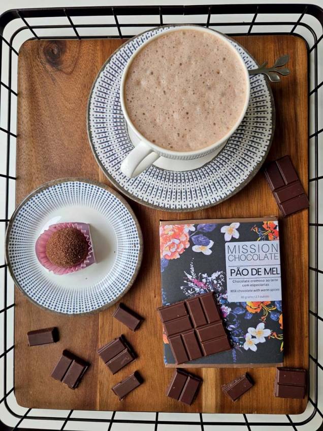 Da Mission: chocolate quente, brigadeiro e tablete no sabor pão de mel