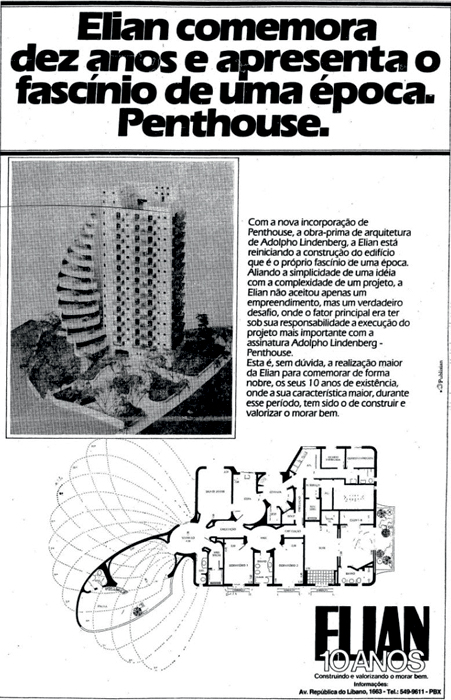 edifício penthouse Imagem mostra antigo cartaz que diz, no título