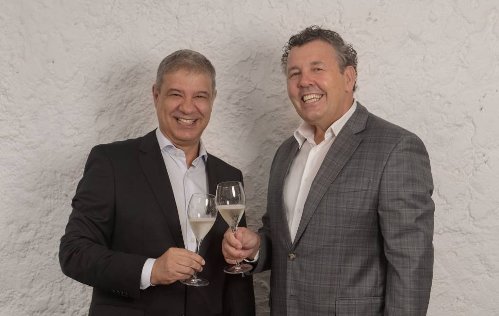 Os empresários Carlos Bettencourt e Juscelino Pereira têm motivos para celebrar