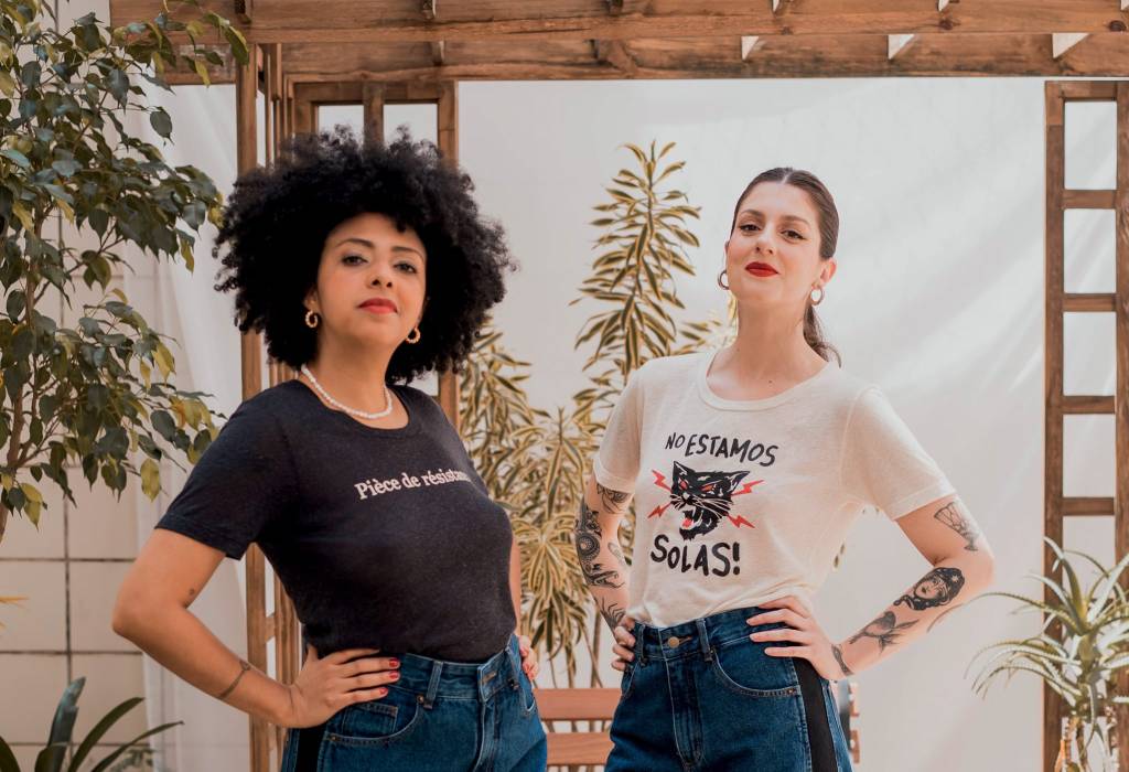 Marca paulistana de camisetas com frases feministas cai no gosto de famosas