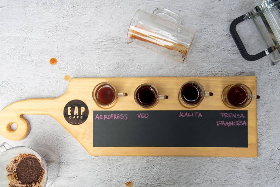 Degustação de métodos de extração: do EAP Café