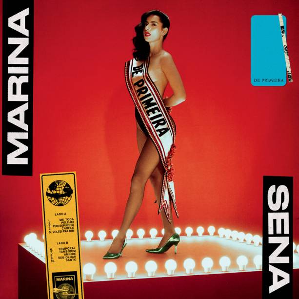 Capa do disco 'De Primeira' (2021), de Marina Sena: arte de Giovanna Capa do disco 'De Primeira' (2021), de Marina Sena: arte de Giovanna