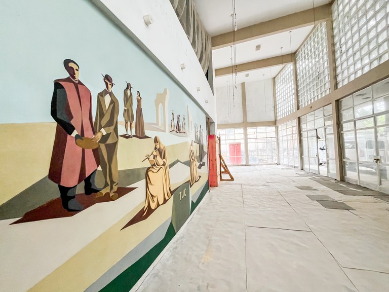 Teatro João Caetano está passando por obras de requalificação Teatro João Caetano está passando por obras de requalificação