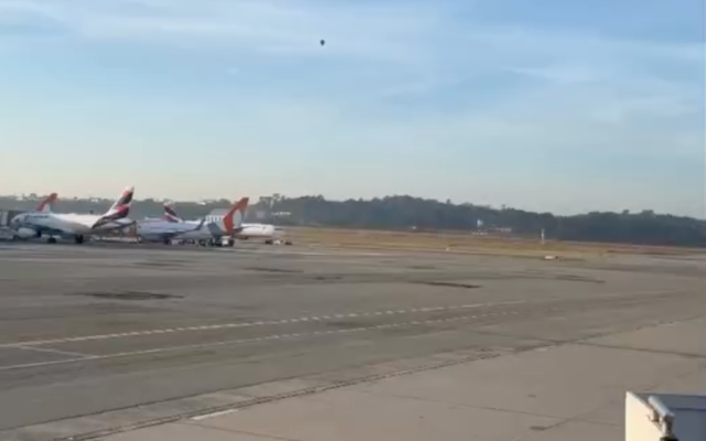 Balões sobrevoam os aeroportos de Guarulhos, Congonhas e Viracopos