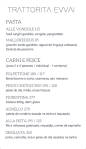 Cardápio Trattorita Evvai Cardápio Trattorita Evvai