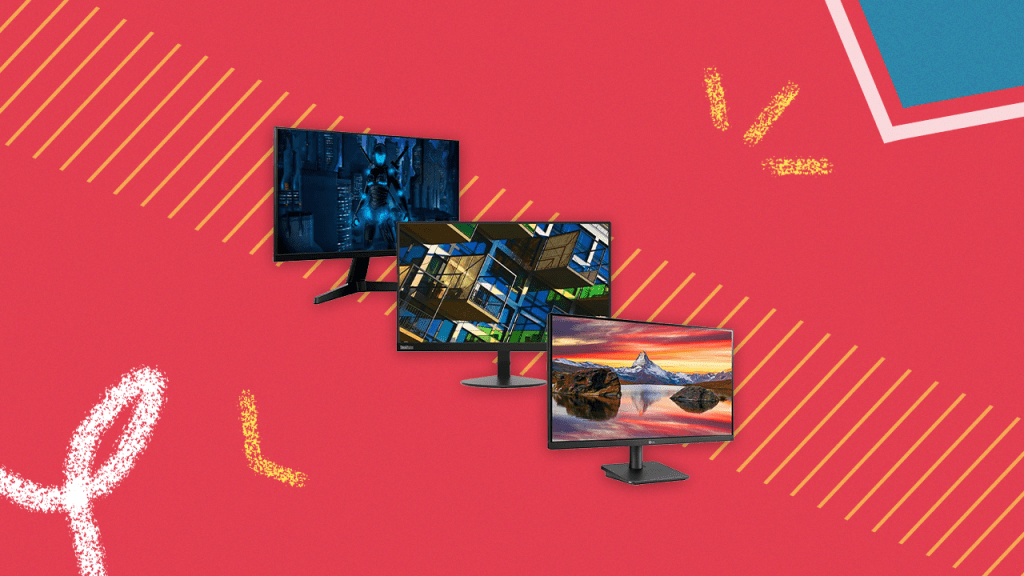 Monitores de R$500 para você duplicar sua estação de trabalho