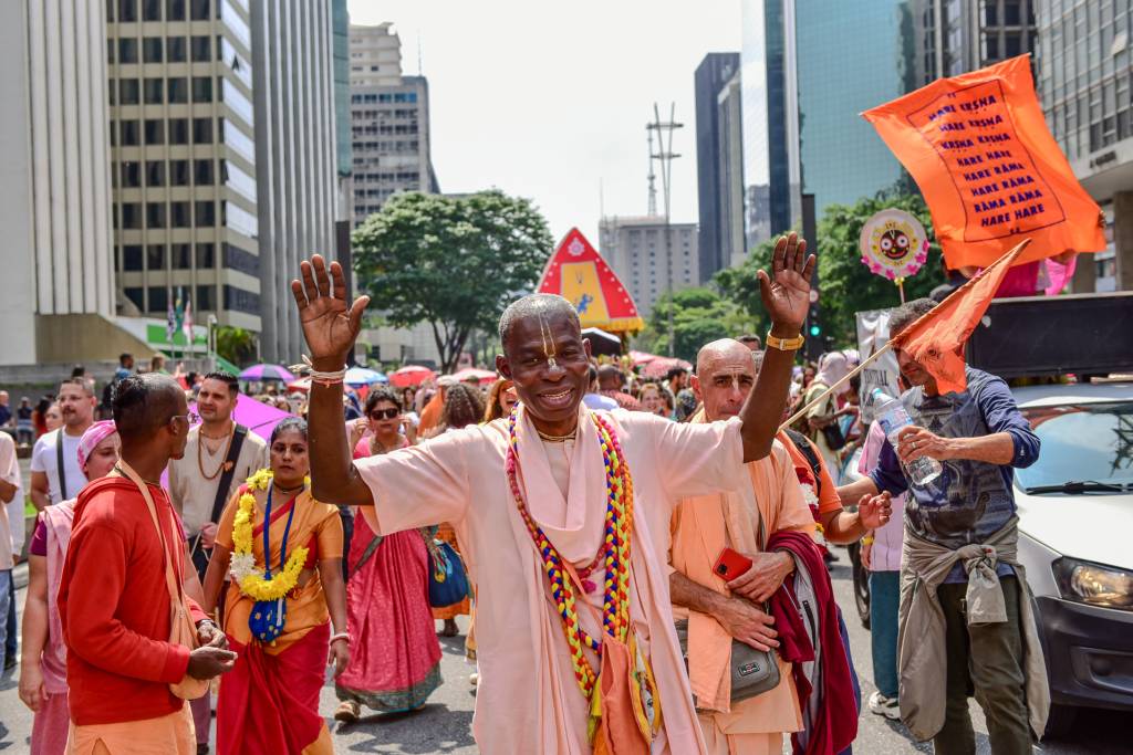 Avenida Paulista recebe festa Hare Krishna neste domingo (14)