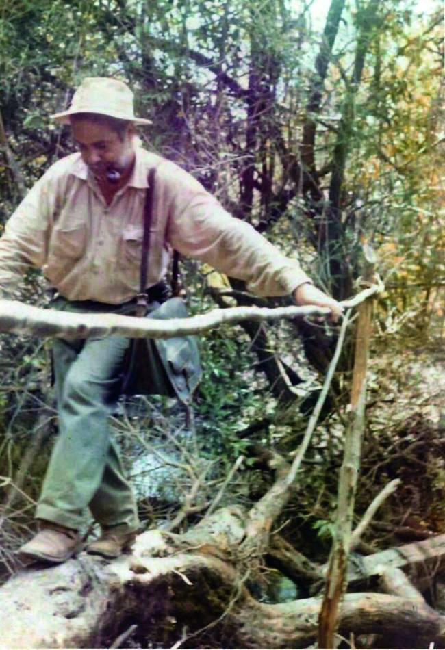 Decada 50, Boraceia Paulo Vanzolini na Mata Atlântica Crédito Acervo da Familia.jpg paulo-vanzolini