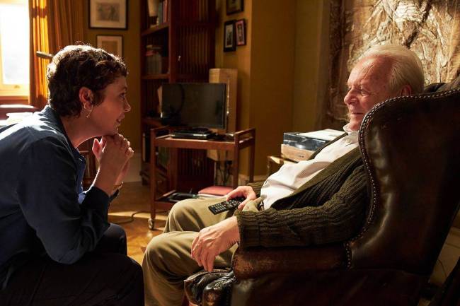 FILME 4 MEU PAI Crédito Netflix Divulgação (1) Olivia Colman e Anthony Hopkins em 'Meu Pai'