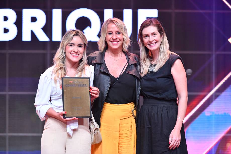 Ariadyne Mc Fadden Frantzeskos e Gislaine Longo Graça, da padaria Fabrique, e Flavia Mantovani, da Nespresso Ariadyne Mc Fadden Frantzeskos e Gislaine Longo Graça, da padaria Fabrique, e Flavia Mantovani, da Nespresso