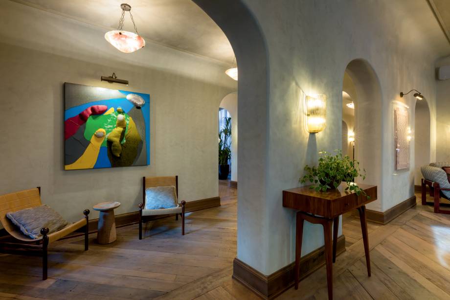 Quadro da paulistana Yuli Yamagata na Soho House