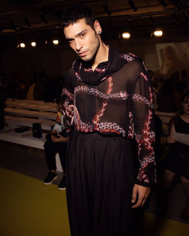Ator Bruno Fagundes no SPFW Ator Bruno Fagundes no SPFW