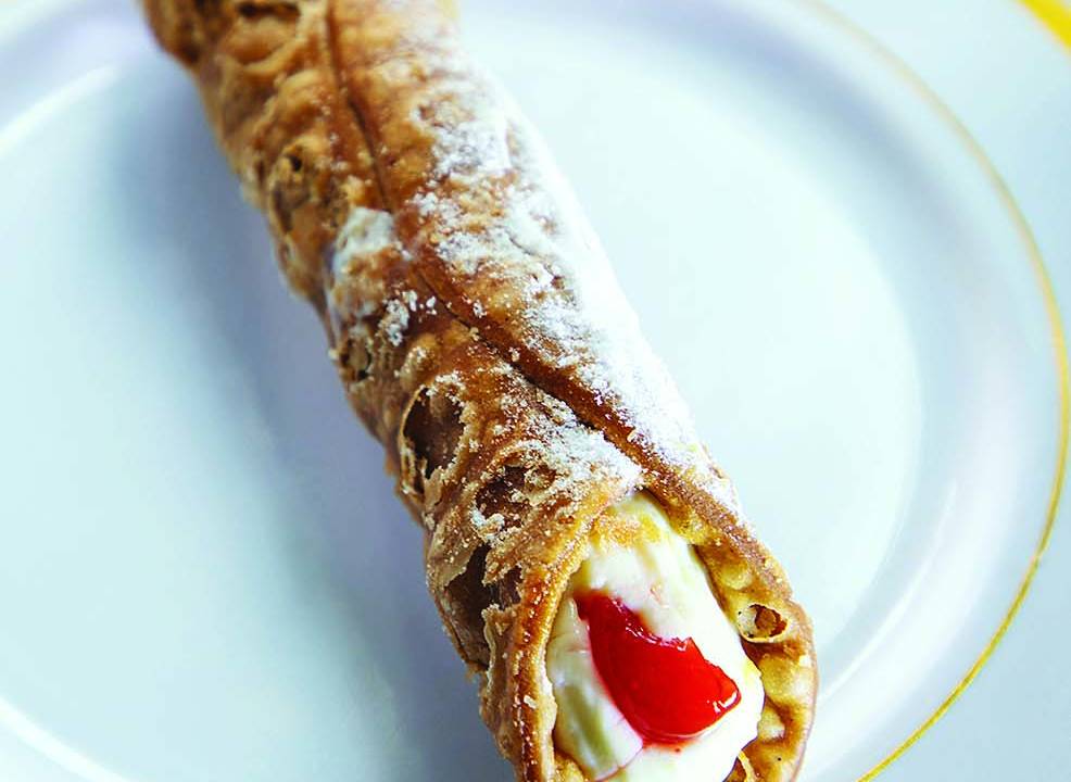 Cannolo no prato branco