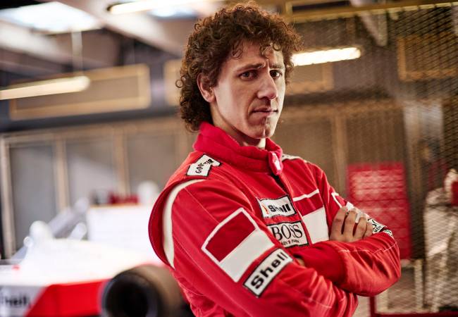 SENNA. Matt Mella as Alain Prost in Senna. Cr. Alan Roskyn/Netflix © 2024 senna-netflix