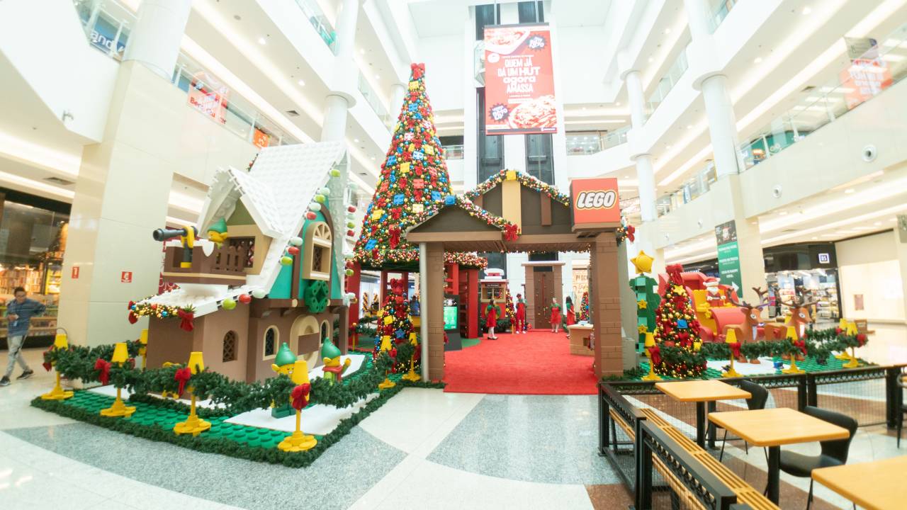 Decoração de Natal de Lego