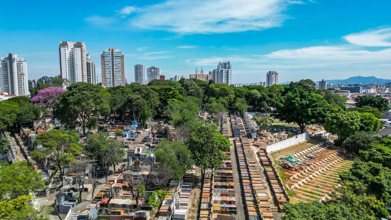 Vista do cemitério de Santana
