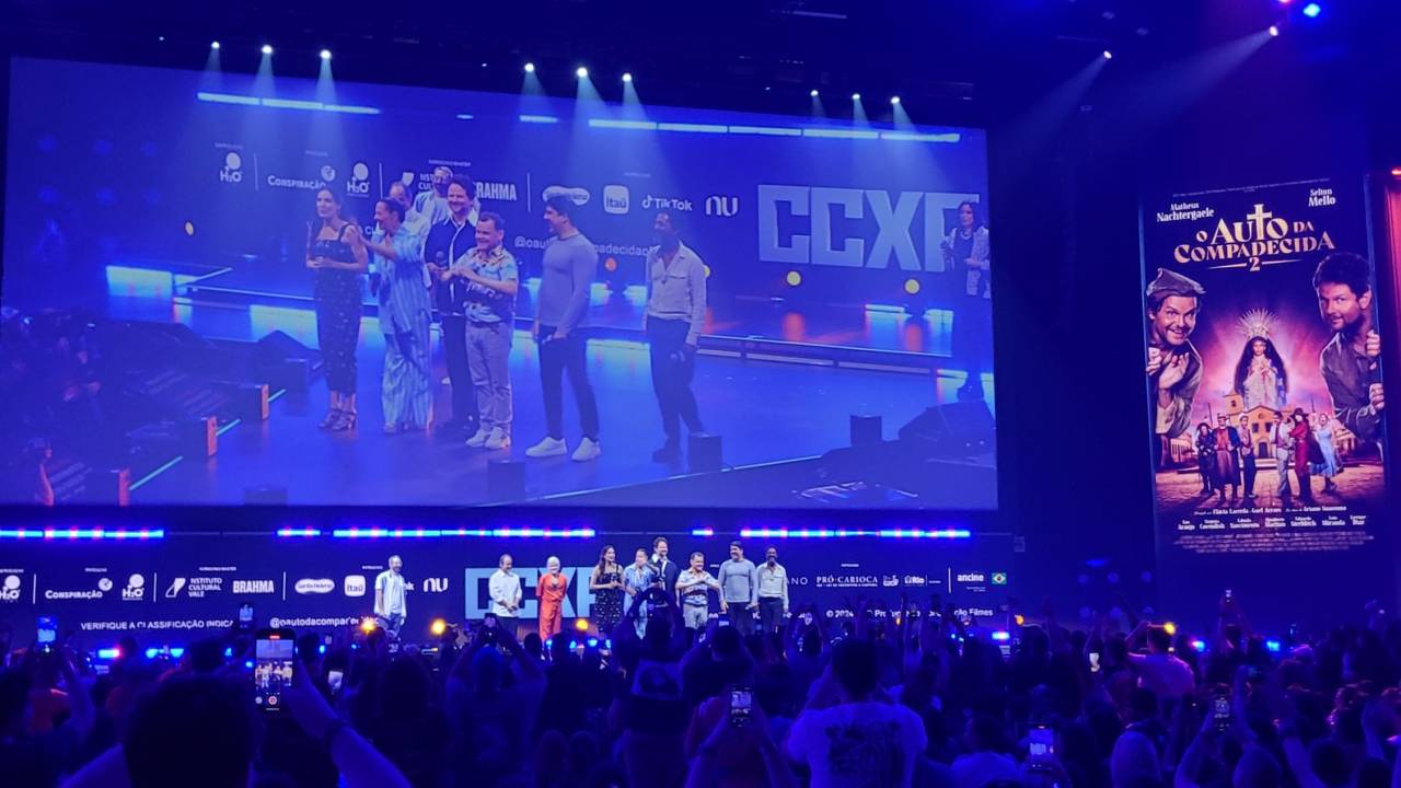 Elenco e diretores de 'O Auto da Compadecida 2' na CCXP24