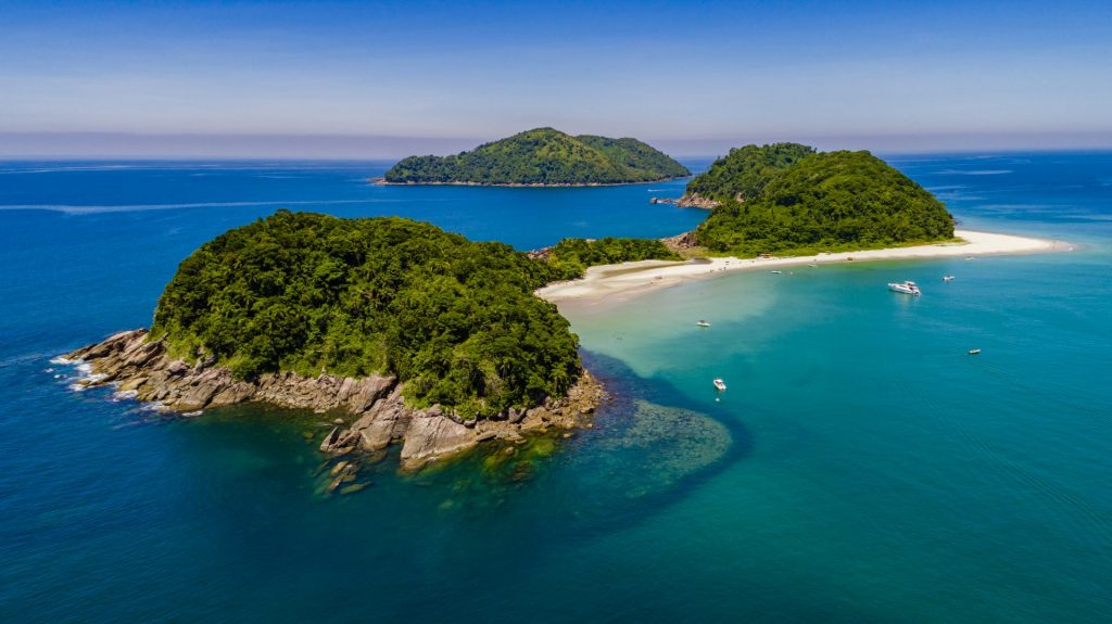 Ilhas em São Sebastião, no litoral paulista
