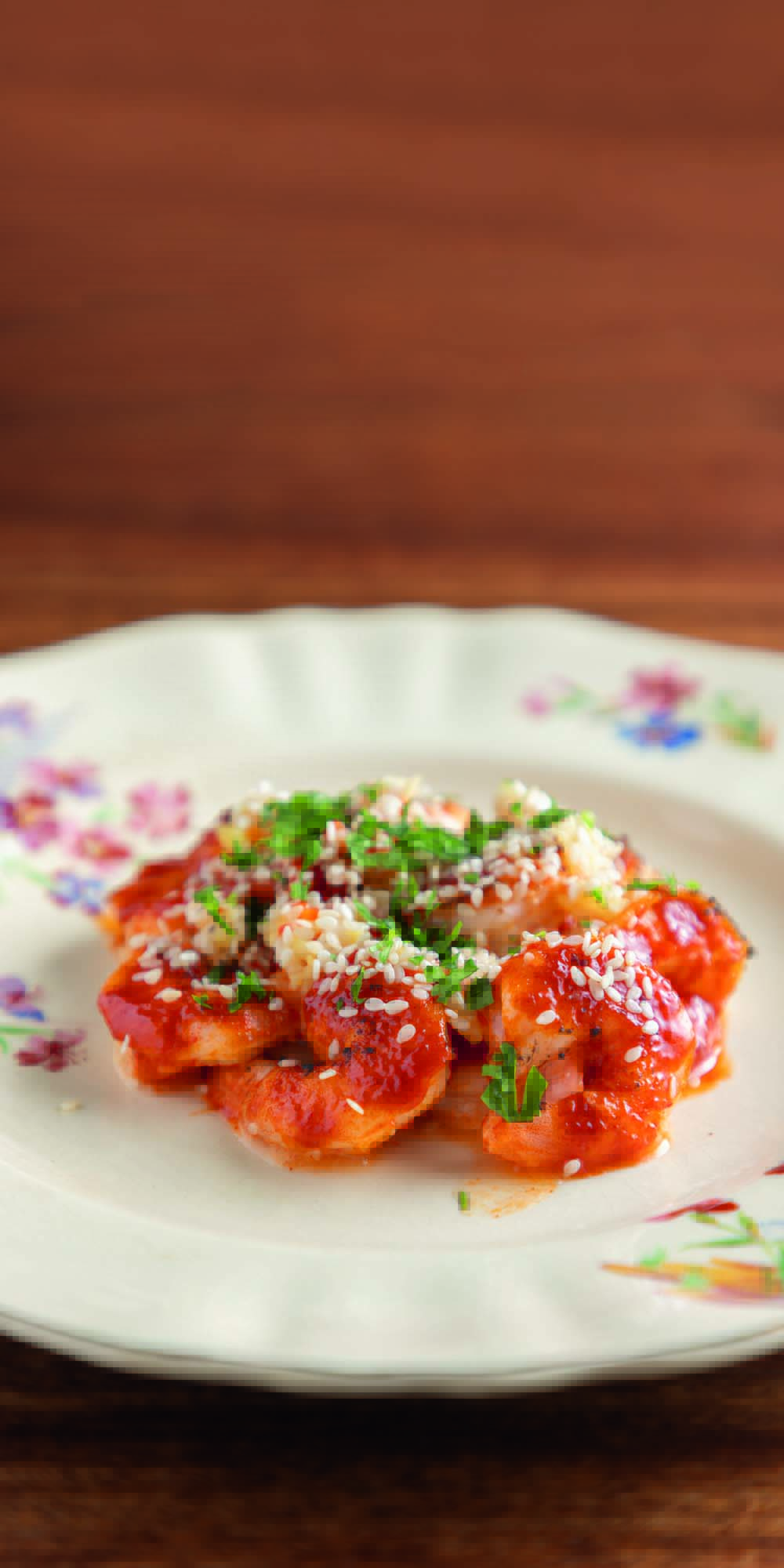 Camarão, gochujang e ciboulette_ A casa da esquina Camarão Giovanna Grossi