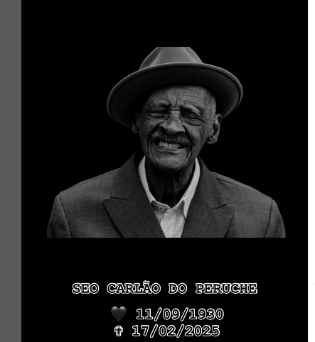 Morre aos 94 anos em SP Seo Carlão do Peruche, fundador da escola de samba