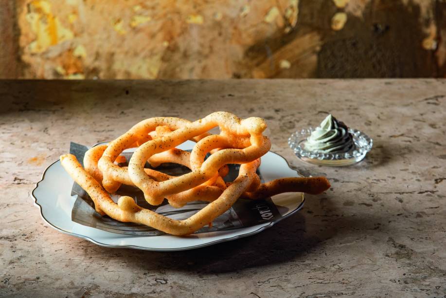 A porção motchi potato: petisco do Kotchi A porção motchi potato: petisco do Kotchi