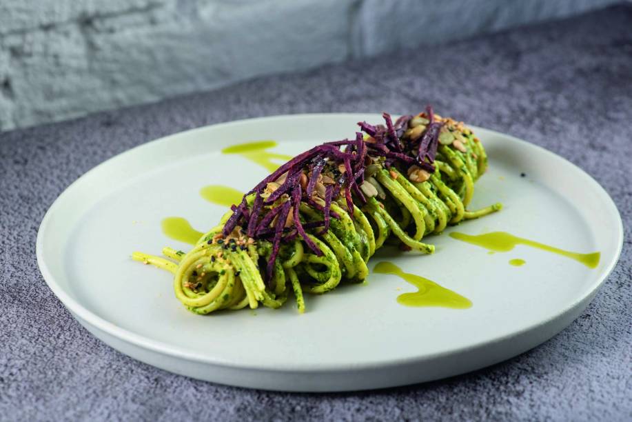 Tau Cozinha: linguine ao missô e pesto Tau Cozinha: linguine ao missô e pesto