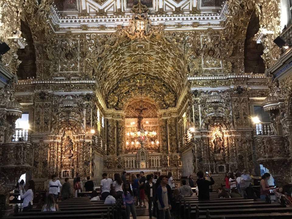 Interior da Igreja de São Francisco, em Salvador