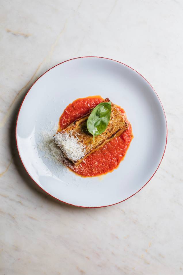 Lasanha à bolonhesa, servida no Bráz Trattoria Lasanha à bolonhesa, servida no Bráz Trattoria