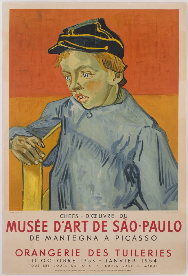 Cartaz de anúncio do Masp em francês