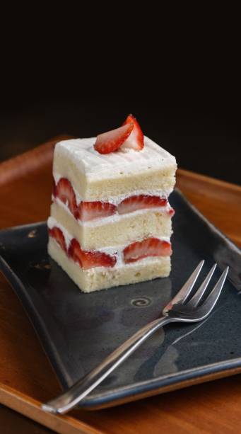 Aizomê Café: ichigo de morango