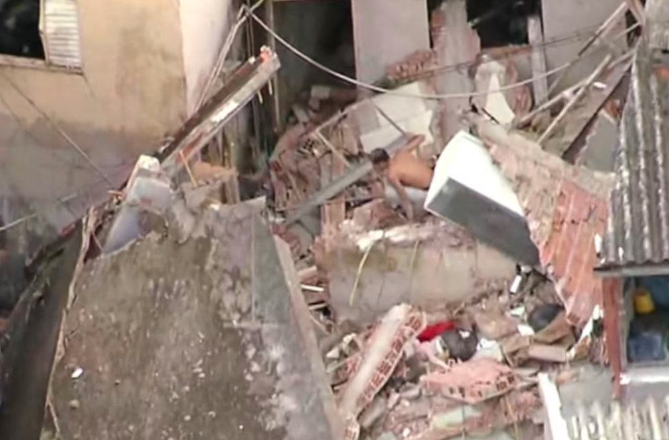 Casa desabou após explosão na Brasilândia