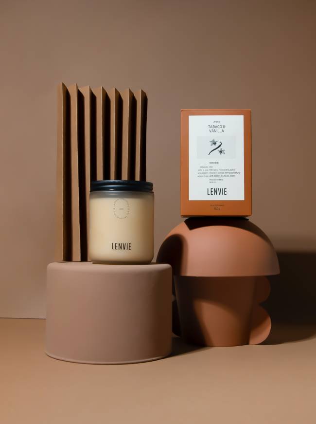 vela-tabaco-&-Vanilla-da-Lenvie