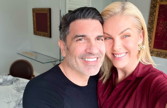 Ana Hickmann comemora alta hospitalar de Edu Guedes