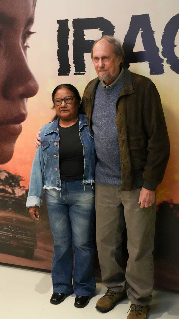 Edna de Cássia e Jorge Bodanzky no Cine Vejinha de 'Iracema'