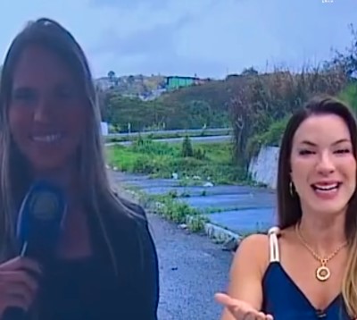 Repórter da Record entra em trabalho de parto ao vivo