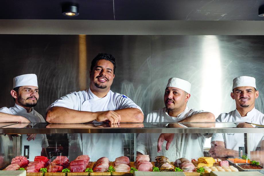 Equipe do Standing Sushi: Itamar Fontinele, Rodrigo Santos, Denilson Santos e Gilmar Araújo