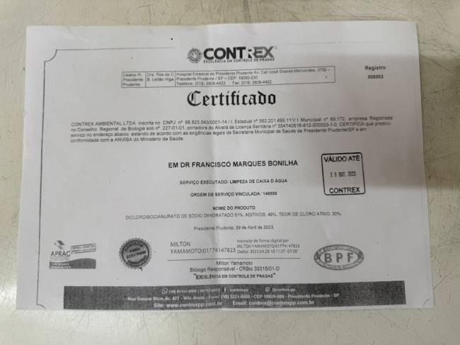 PM Martinópolis – Escola Municipal Francisco Marques Bonilha – Limpeza da caixa d’água em 2023 PM Martinópolis - Escola Municipal Francisco Marques Bonilha - Limpeza da caixa d'água em 2023.