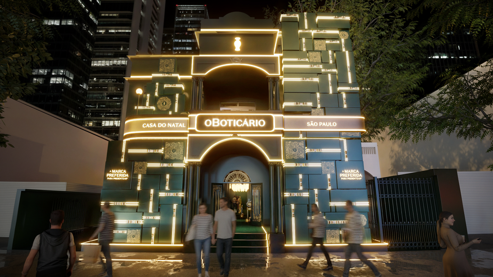 Casarão na Avenida Paulista vira Casa do Natal do Boticário